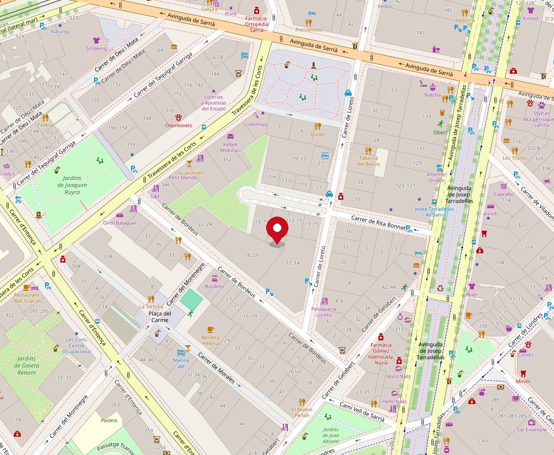 On som: C/ Loreto, 13-15, esc. D, entl. 2a, 08029 Barcelona